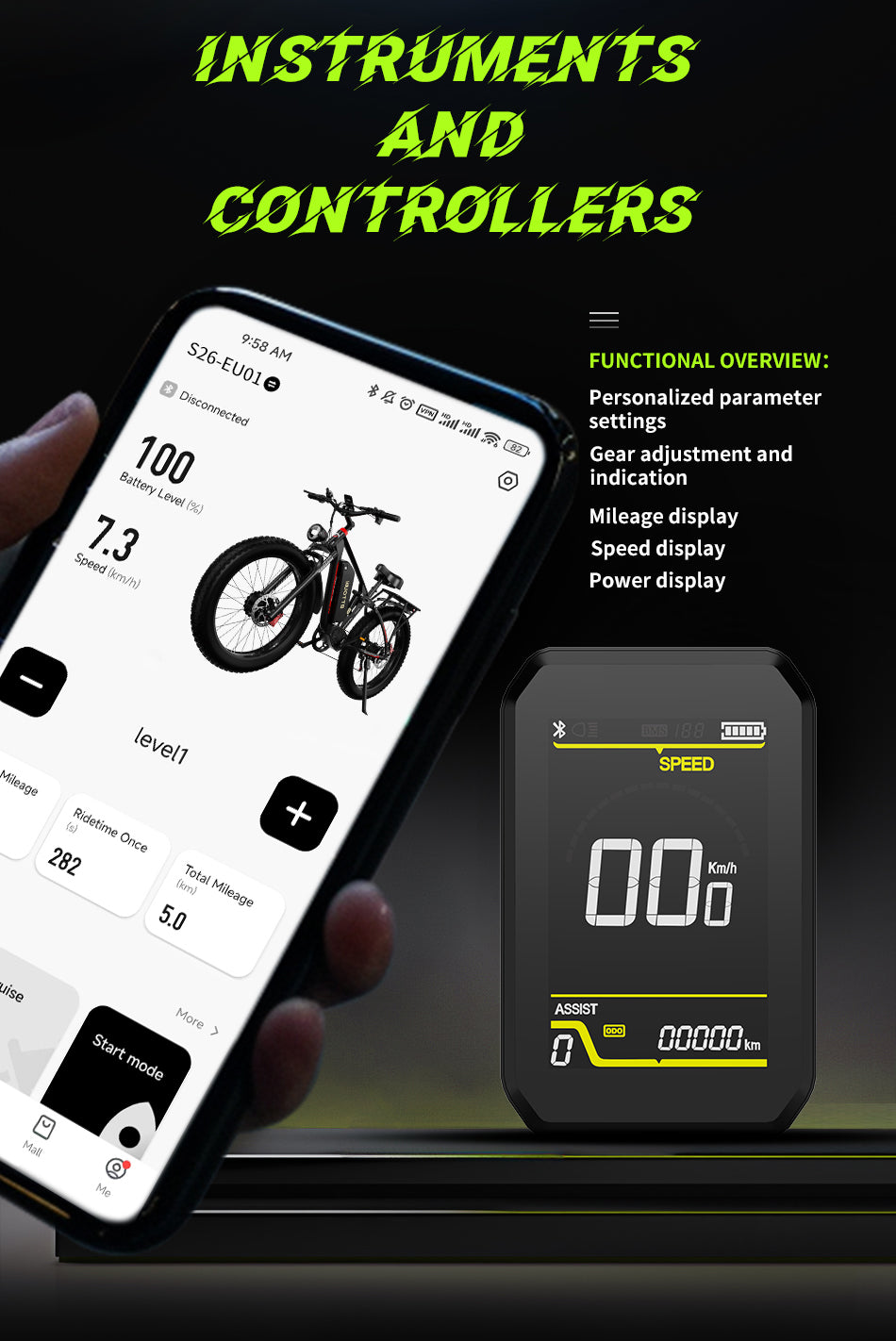 DUOTTS S26 PRO 750W*2 Electric Bike 20Ah DUOTTS S26 PRO 750W*2 Electric Bike 20Ah